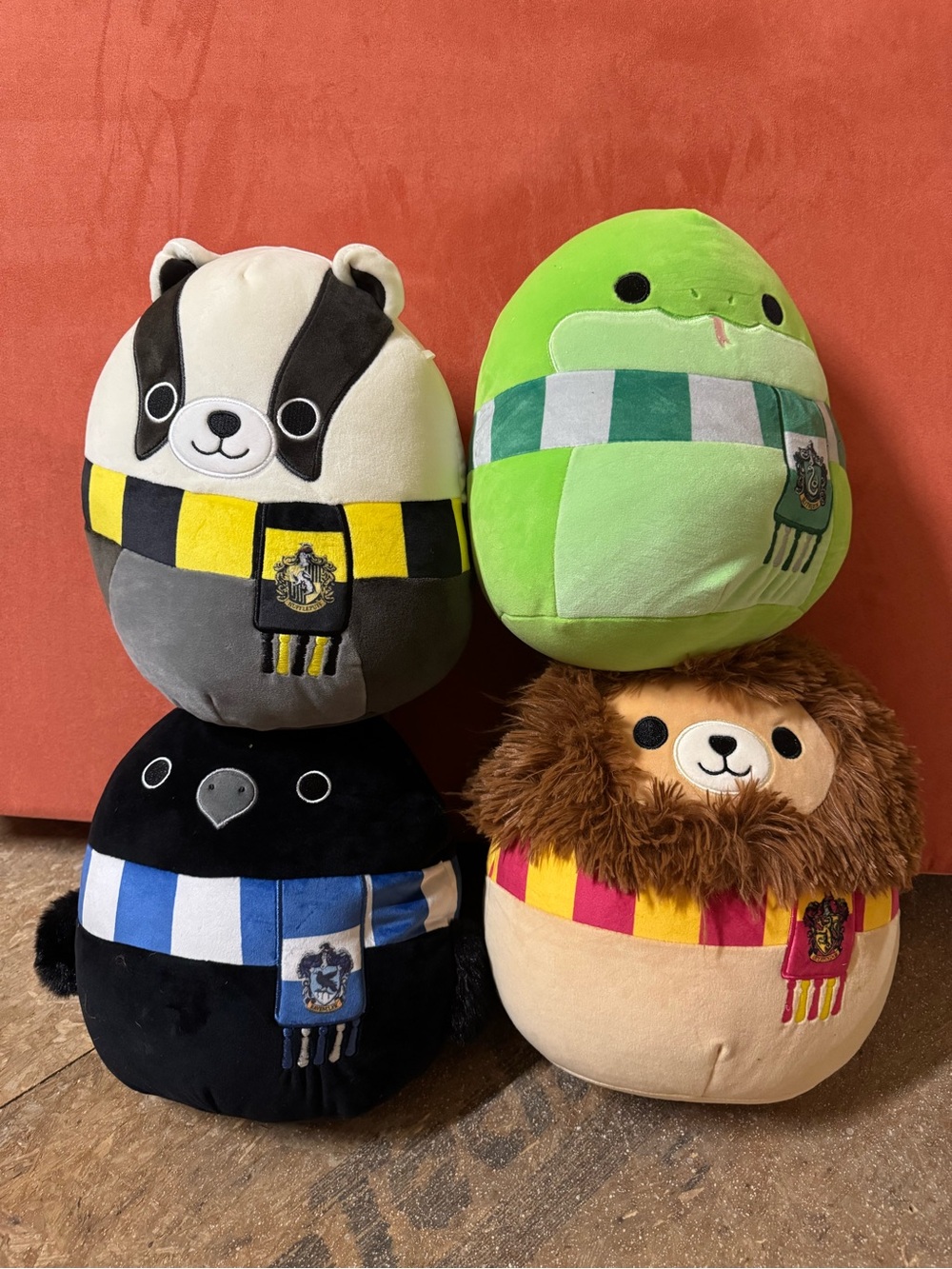 Harry Potter x Squishmallow sorting house animal set
